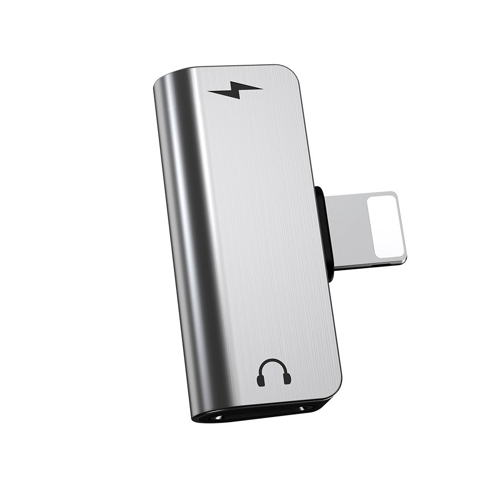 Adaptador Hoco LS24 Convertidor Audio Dual Lightning Negro