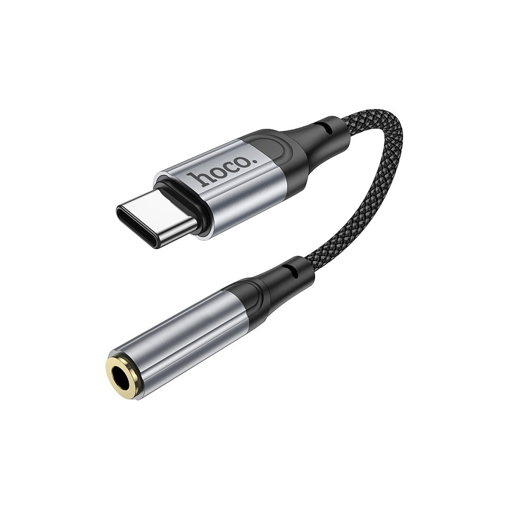 Adaptador Hoco LS36 Fresh Convertidor Audio Tipo-C 3.5 Negro