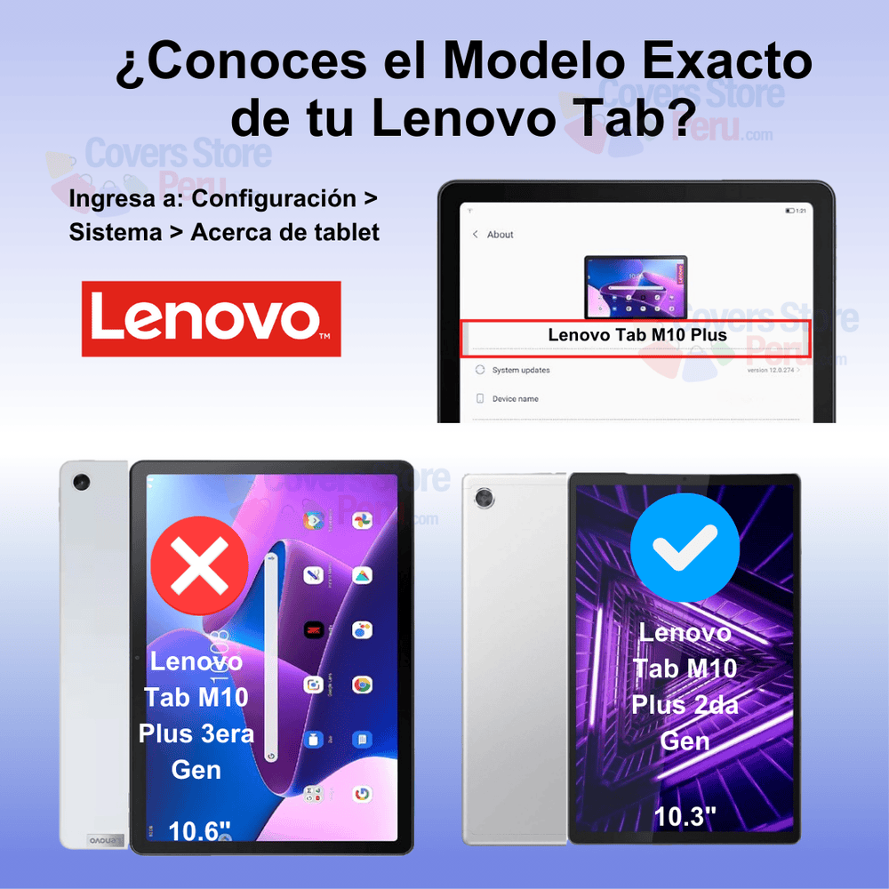 Mica for Lenovo Tab M10 Plus 2da Gen 10.3" de Vidrio
