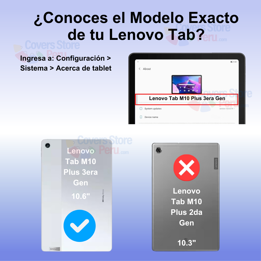Funda for Lenovo Tab M10 Plus 3ra Gen Silicona Soft Celeste