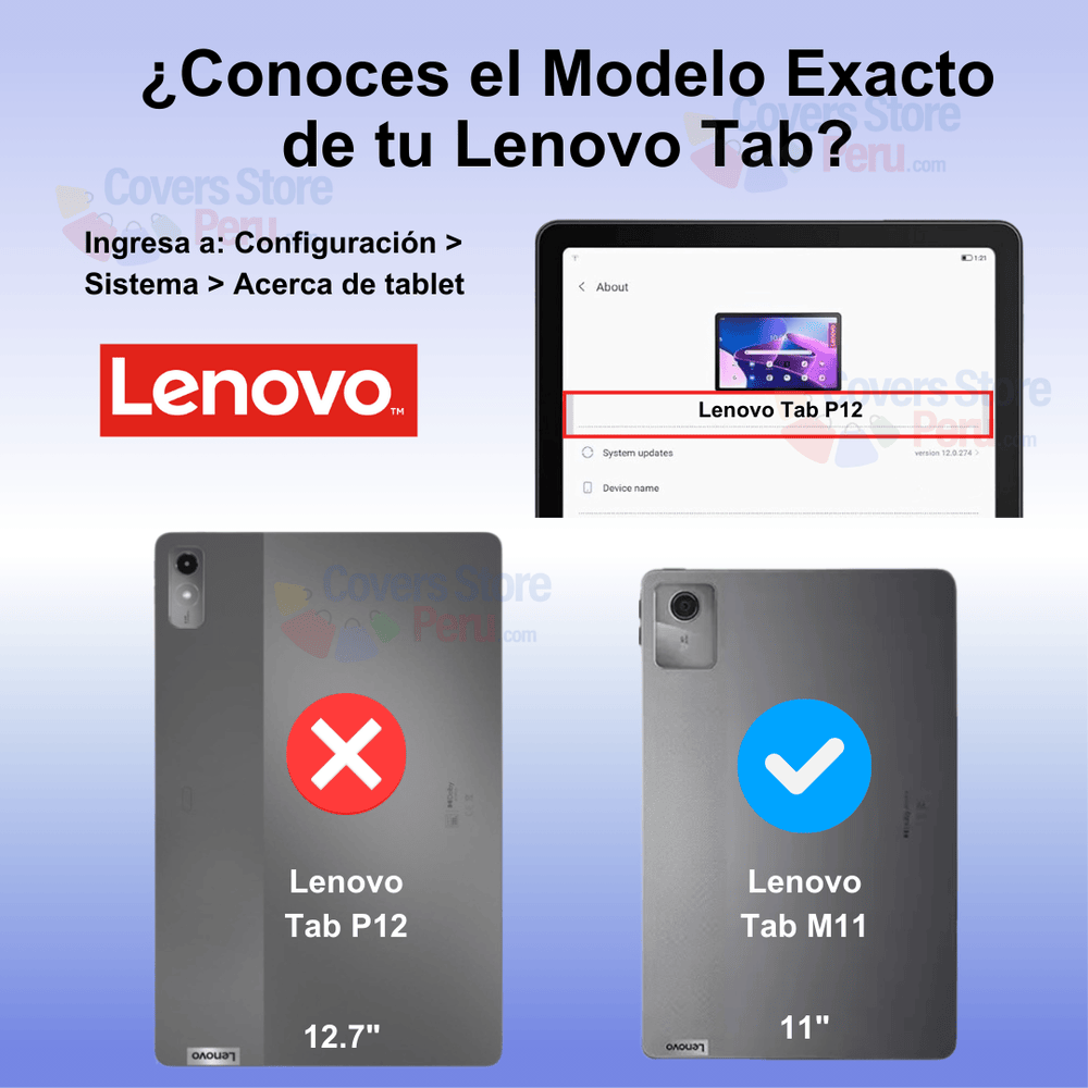 Funda para Lenovo Tab M11 11" Flipcover Giratoria Azul