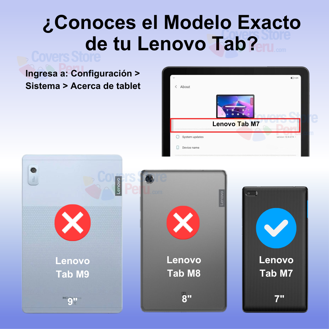 Funda para Lenovo Tab M7 7" - Silicona Soft Celeste