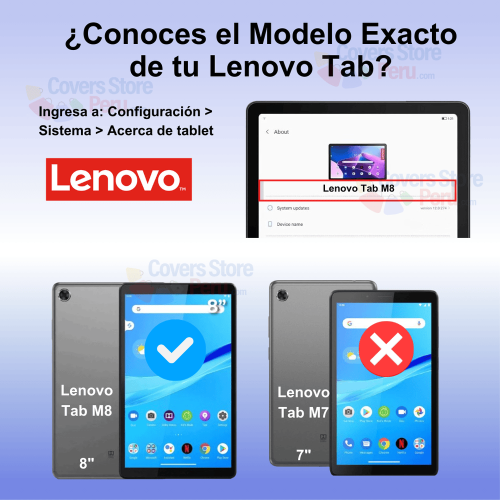 Combo Funda para Lenovo Tab M8 TB 8505FS 360° Morado + Mica