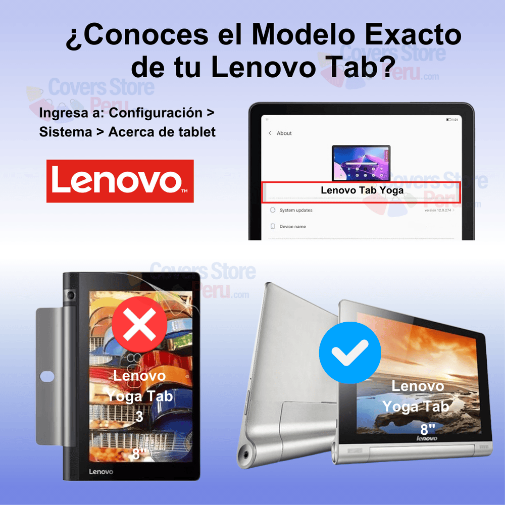 Mica para Lenovo Yoga Tab 8" de Vidrio Templado Antishock