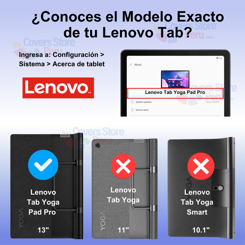 Funda para Lenovo Yoga Pad Pro 13" Gomas + Parante Fucsia