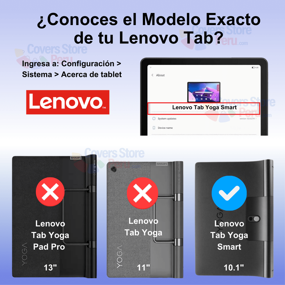 Funda para Lenovo Tab Yoga Smart de Maleta en Goma Naranja