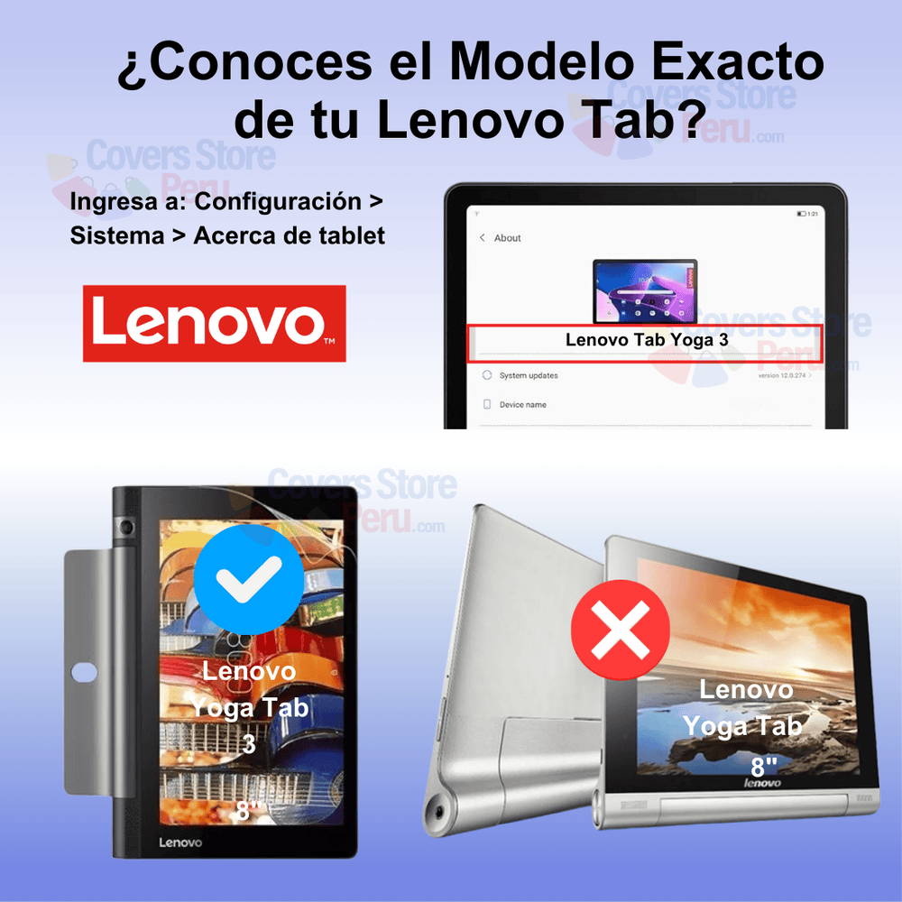Mica para Lenovo Yoga Tab 3 8" de Vidrio Templado Antishock