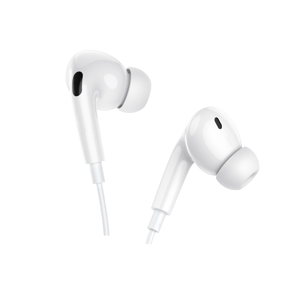 Audífono con Micrófono Hoco M101 Pro Alámbrico Jack 3.5mm Blanco