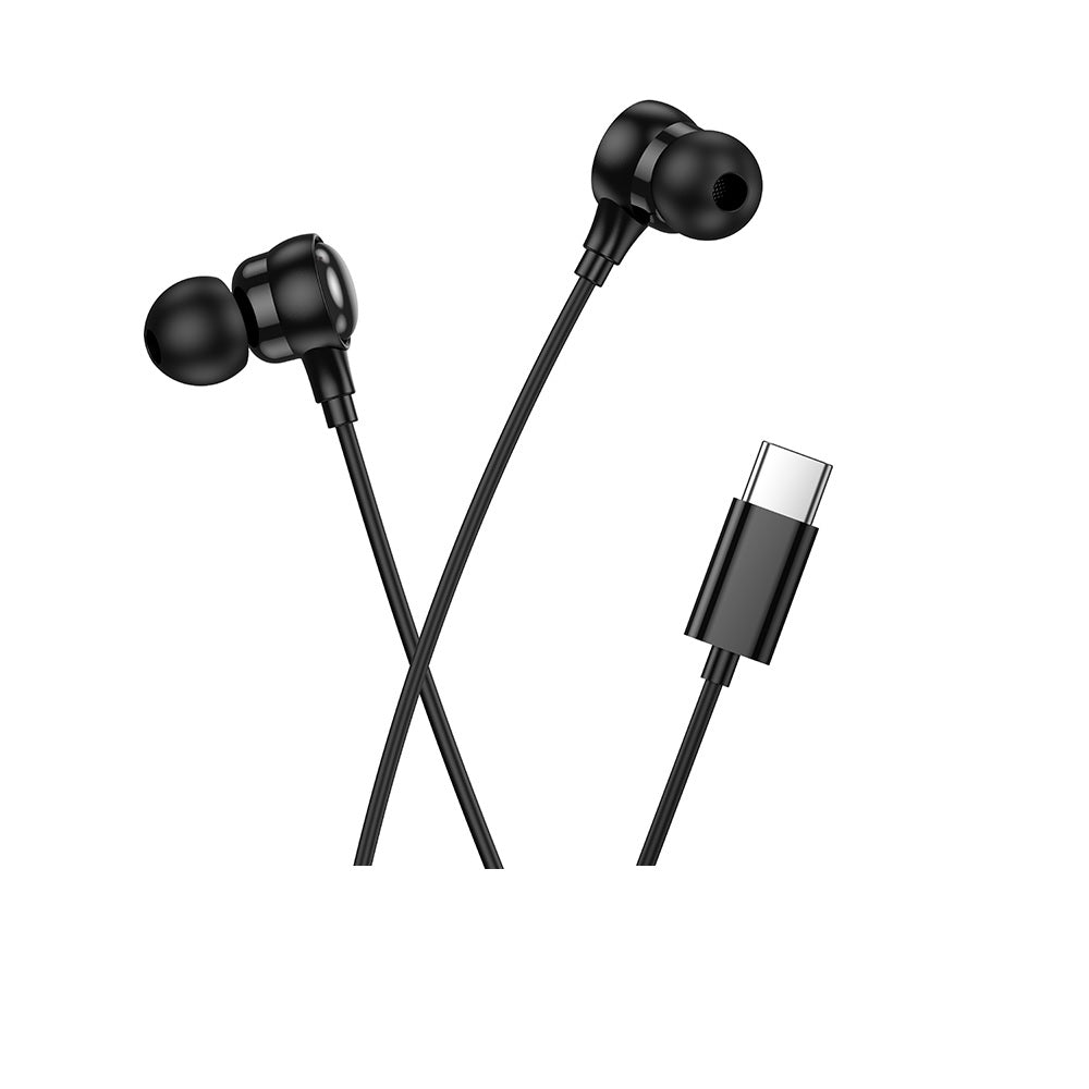 Audífono con Micrófono Hoco M116 Alámbrico Tipo C Negro