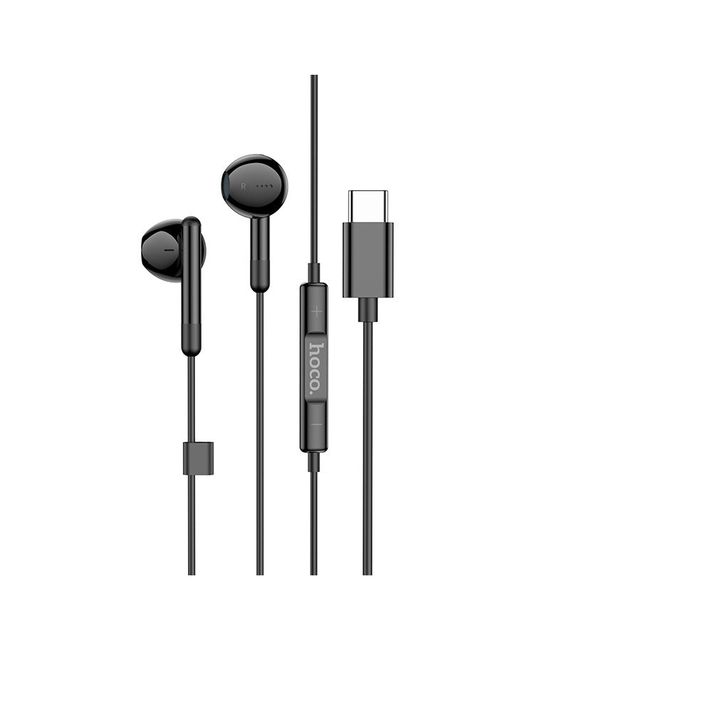 Audífono con Micrófono Hoco M93 Alámbrico Tipo C Negro