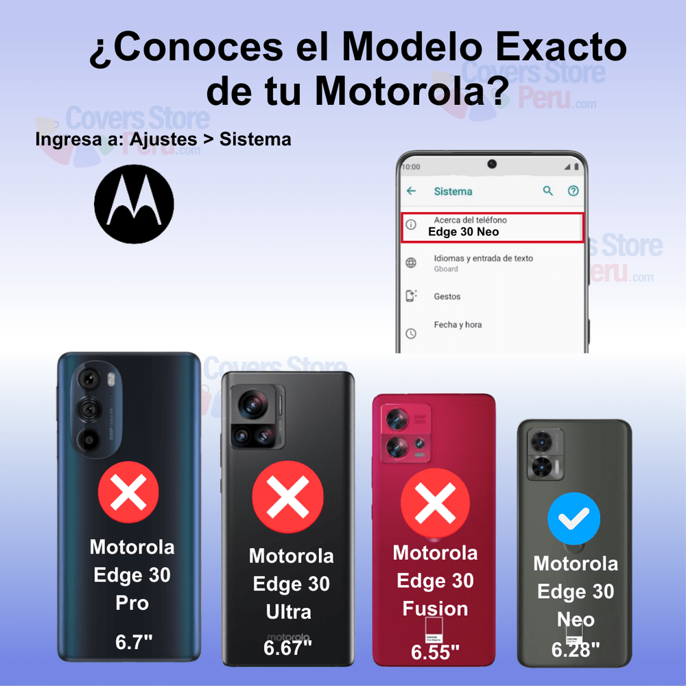 Funda Case para Motorola Edge 30 Neo TPU 100% Transparente