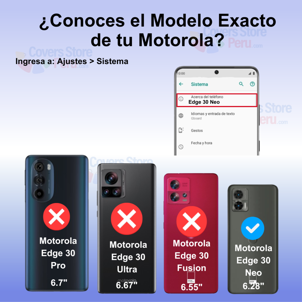 Funda para Motorola Edge 30 Neo Holder Parante Anillo Azul