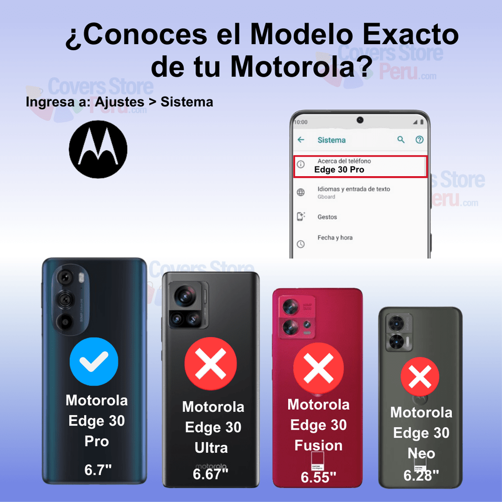 Funda Case para Motorola Moto Edge 30 Pro Space Transparent