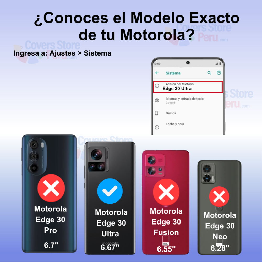 Funda Case para Motorola Edge 30 Ultra Flip Cover Azul