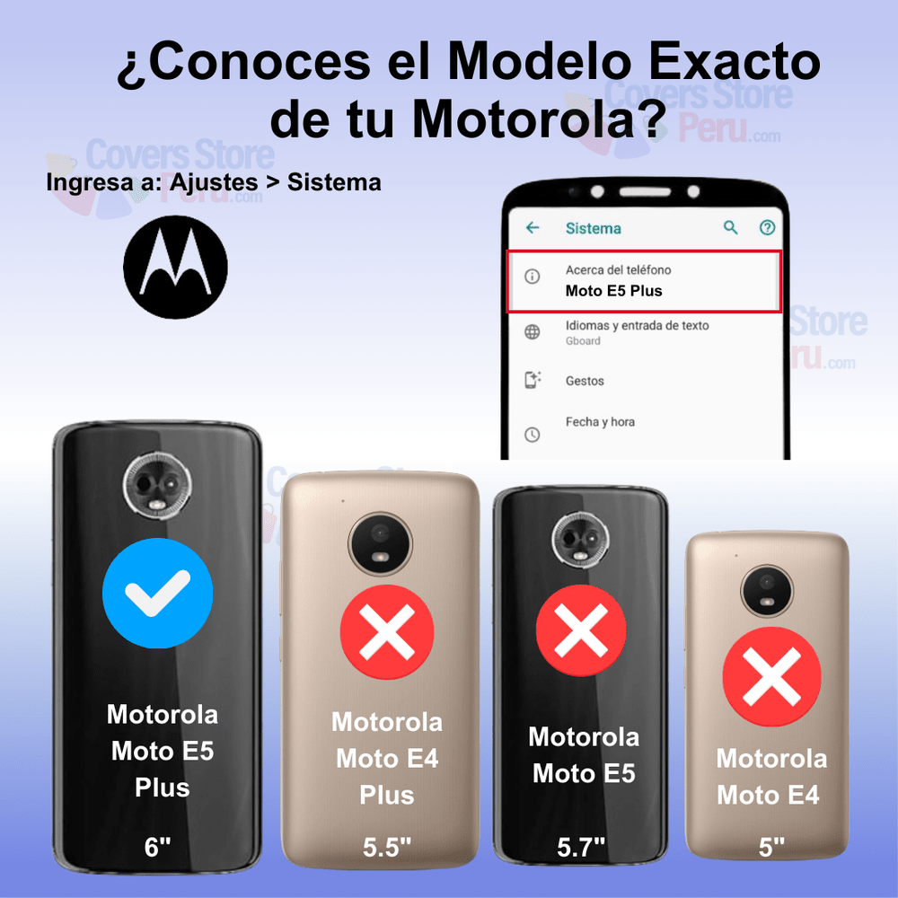 Funda Case para Motorola Moto E5 Plus TPU 100% Transparente