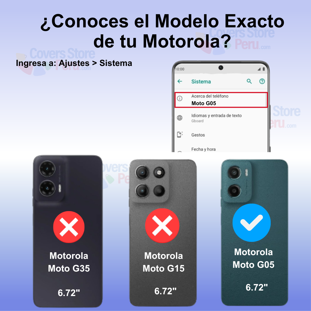 Funda Case para Motorola Moto G05 Space Original