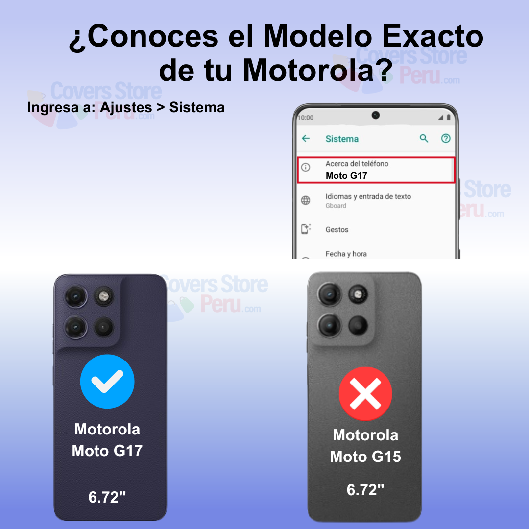 Funda Case para Motorola Moto G17 Space Original