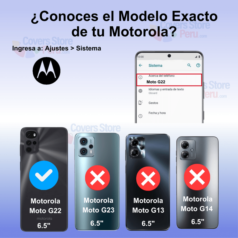 Funda Case para Motorola Moto G22 TPU 100% Transparente