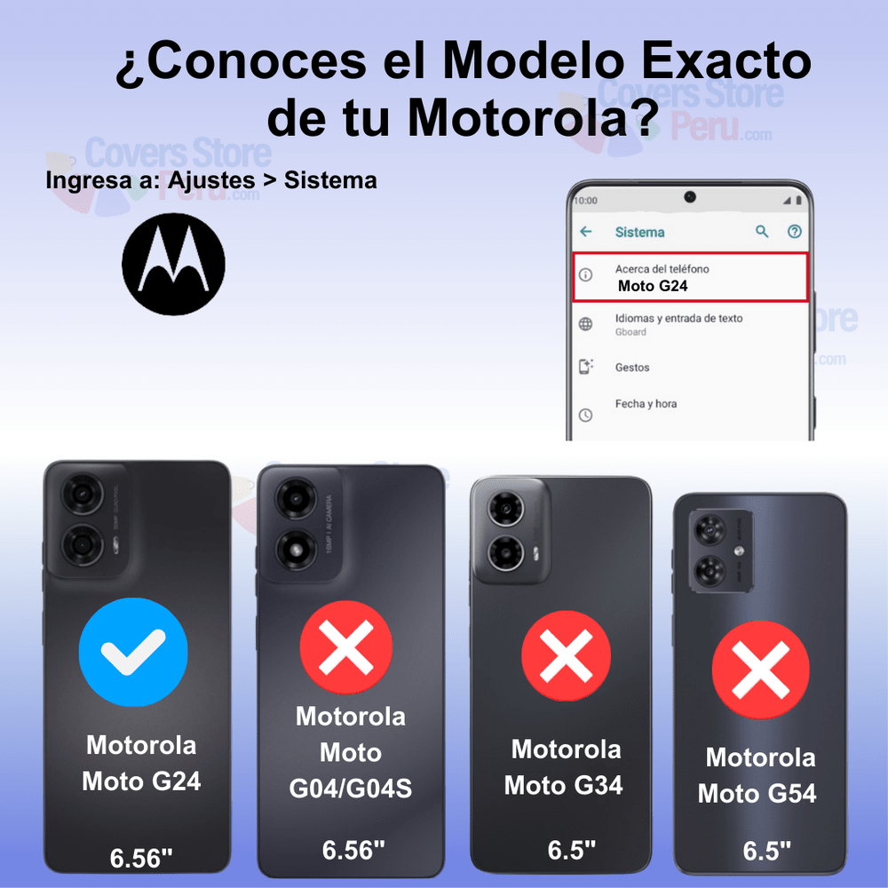 Funda Case para Motorola Moto G24 Flip Cover Lila