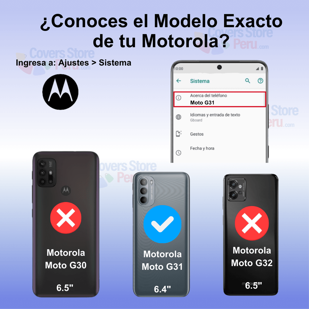 Funda de Motorola G31 Space Original Transparente Antishock