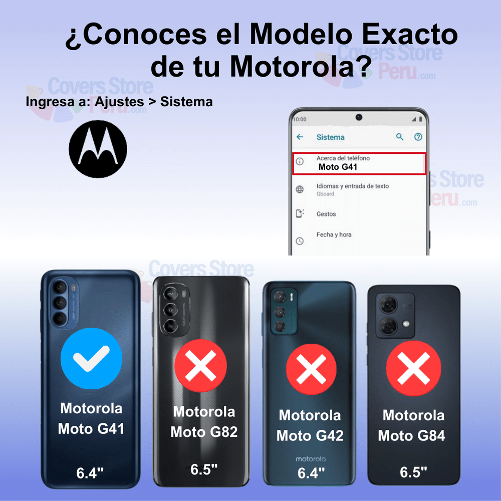 Funda para Motorola Moto G41 TPU 100% Transparente