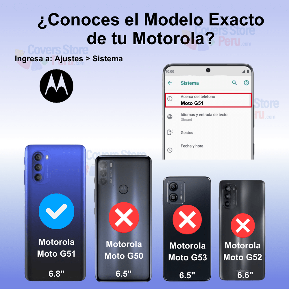 Funda Case para Motorola G51 5G Soft Feeling Antishock Azul