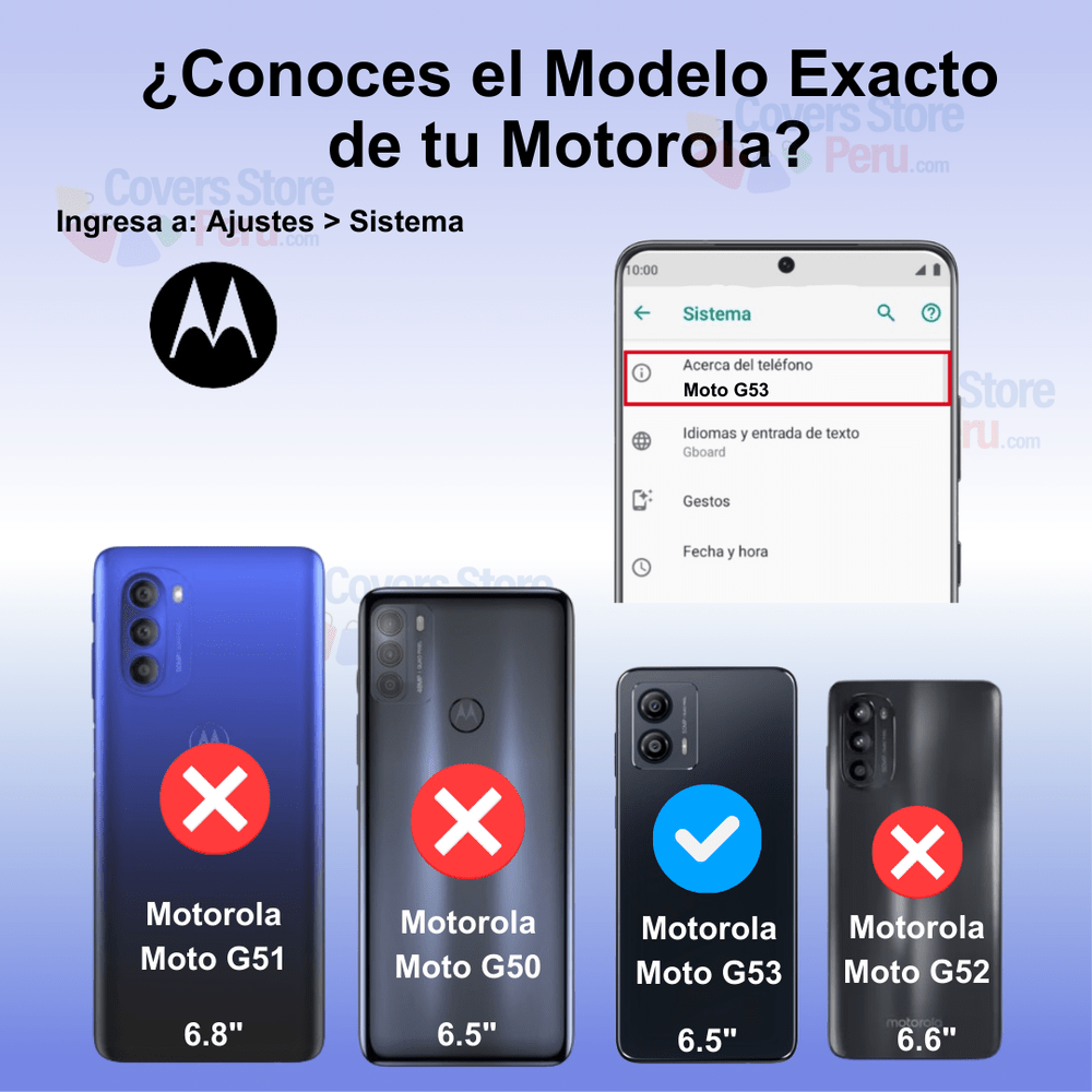Funda para Motorola Moto G53 TPU 100% Transparente