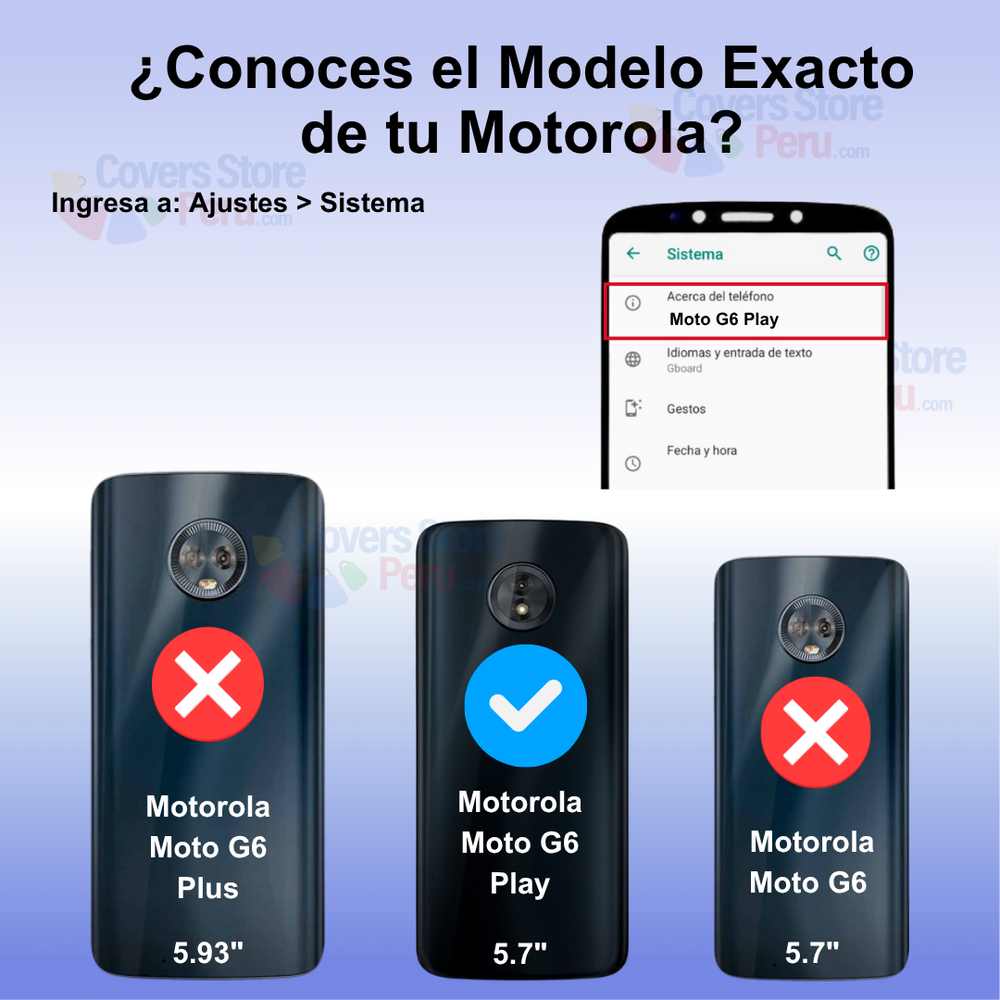 Funda Case para Motorola Moto G6 Play Flip Cover Azul