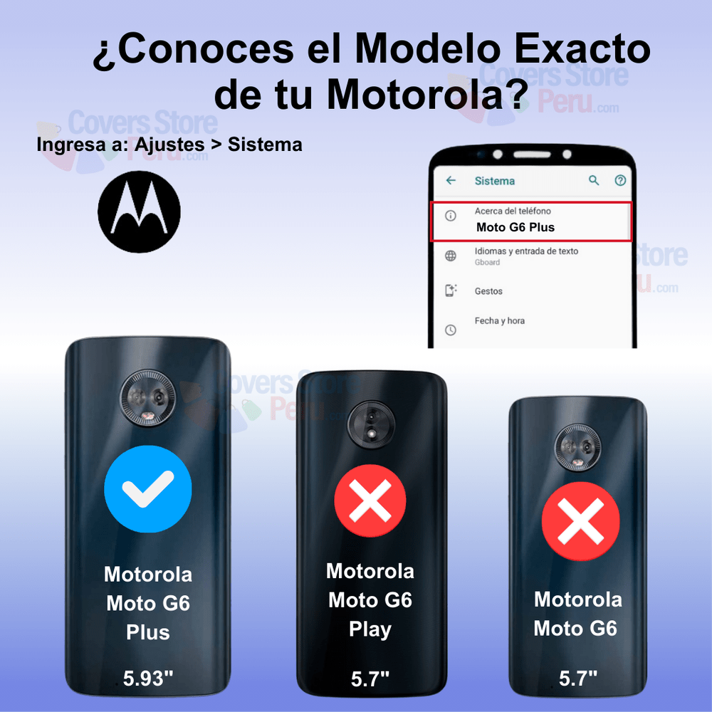 Funda Case para Motorola Moto G6 Plus TPU 100% Transparente