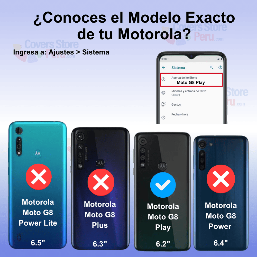 Funda para Motorola Moto G8 Play Anillo Metálico Azul