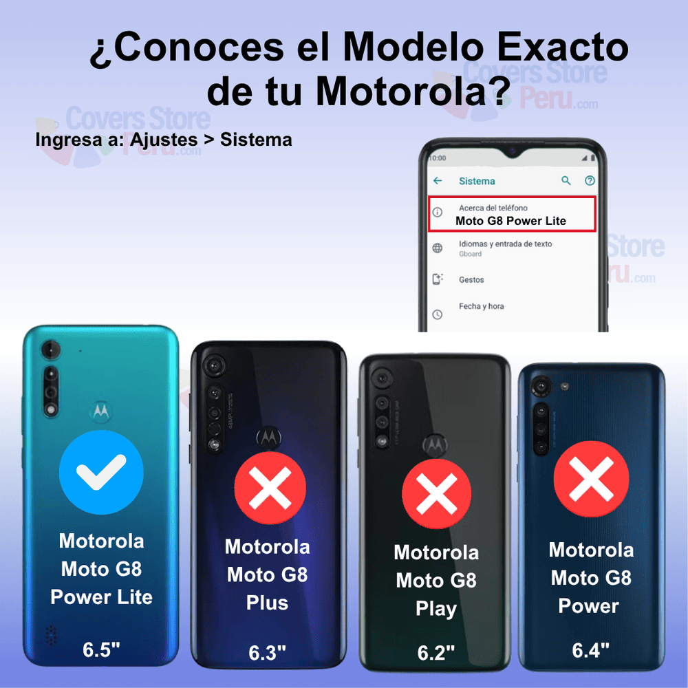 Funda para Motorola Moto G8 Power Lite Soft Feeling Rojo