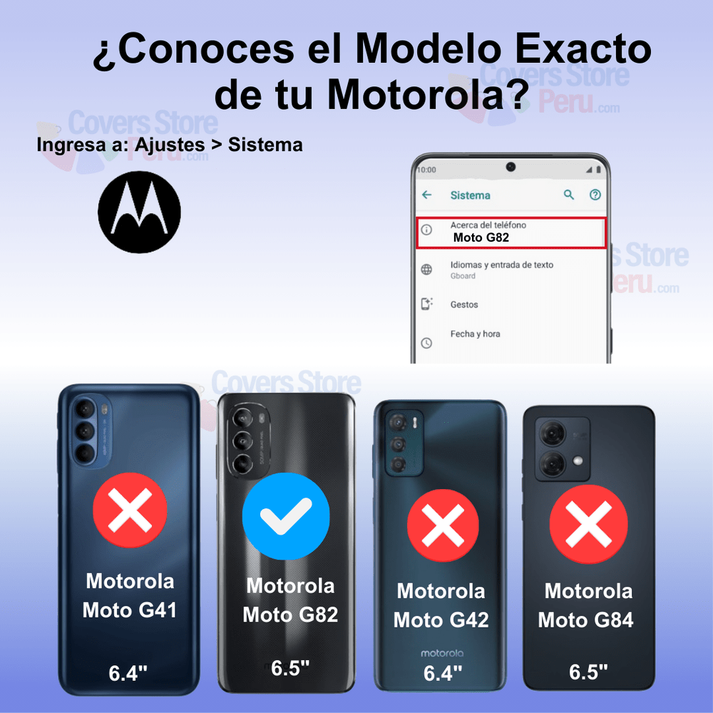Funda Case para Motorola Moto G82 con Anillo Metálico Azul