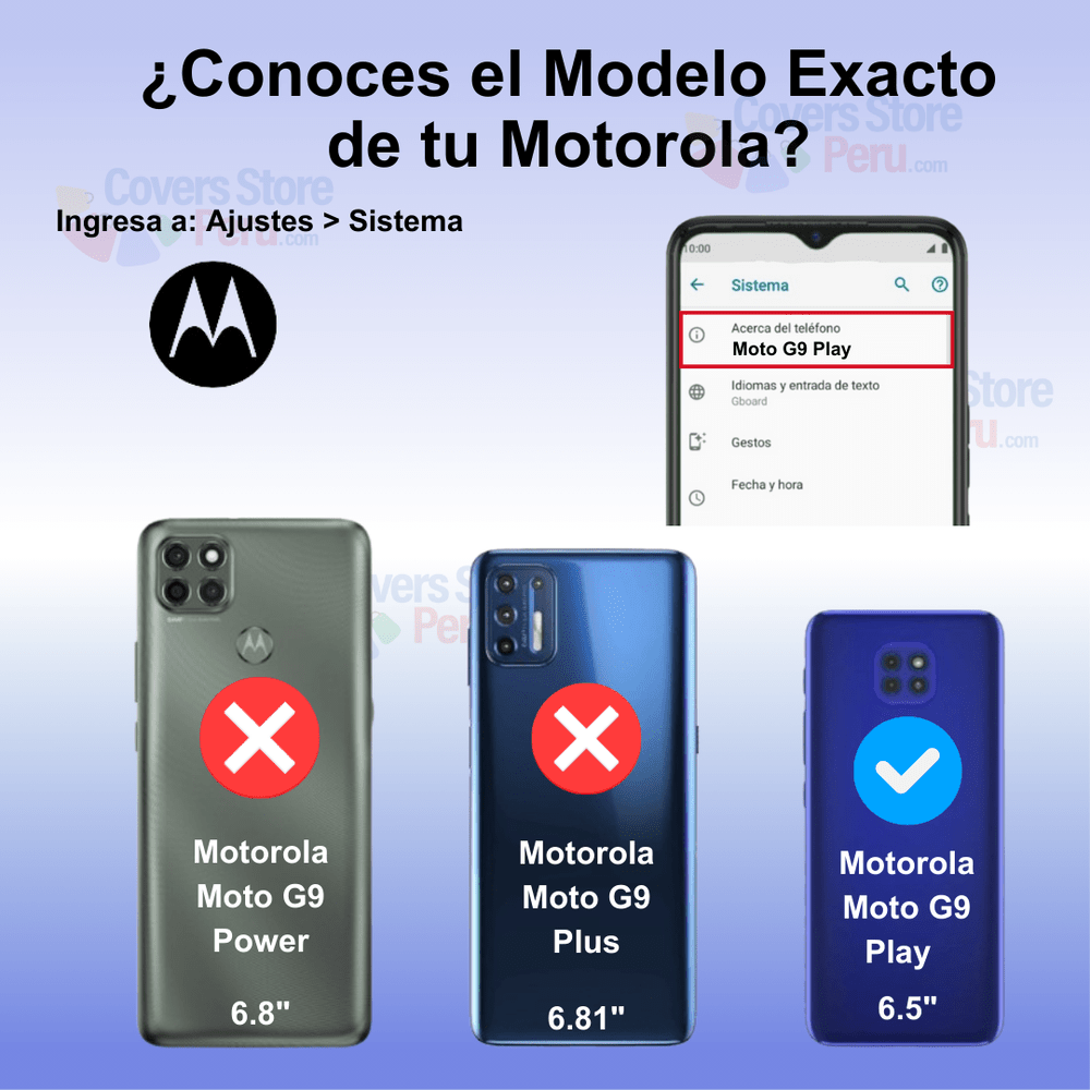 Funda para Motorola Moto G9 Play TPU con esquinas reforzadas