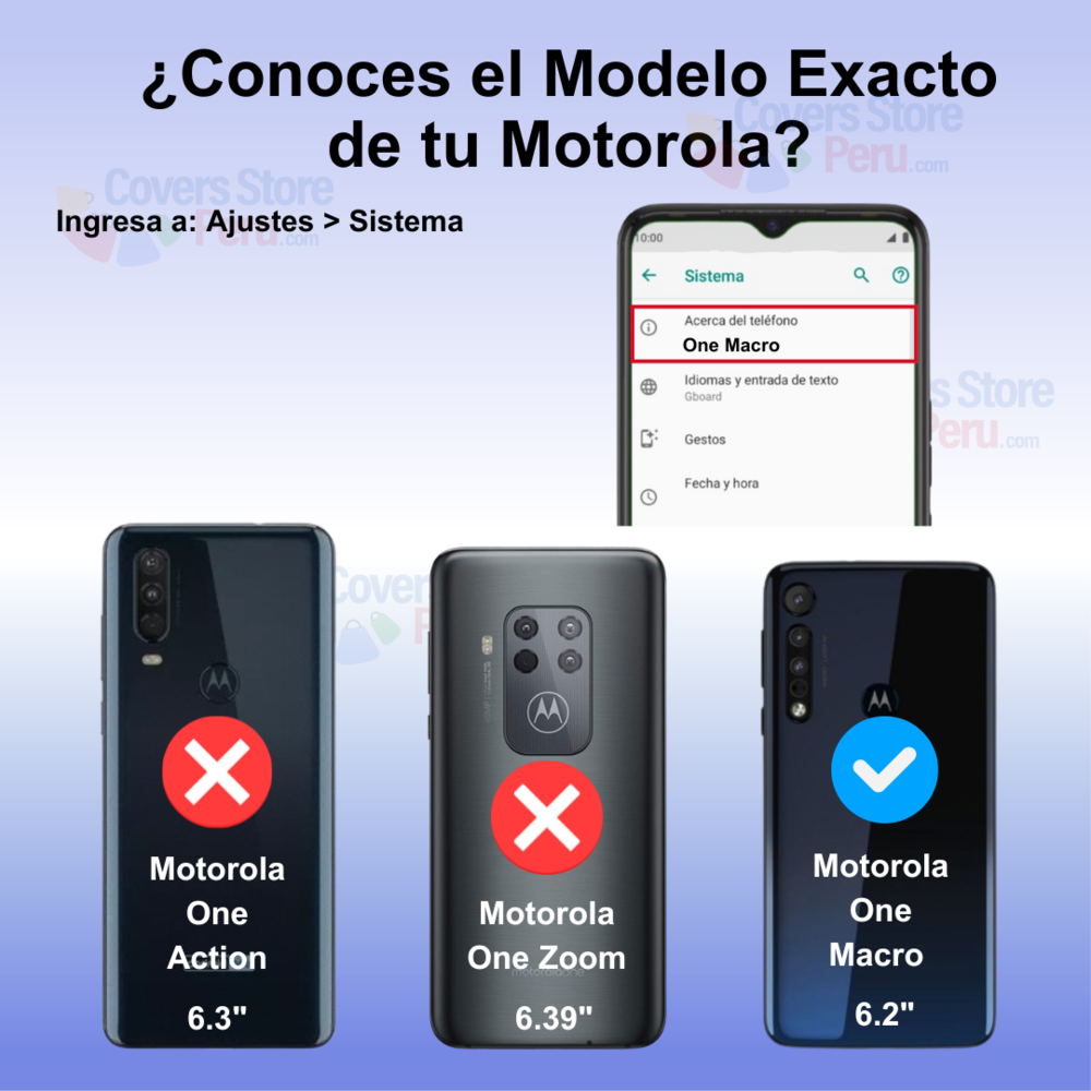 Funda Case para Motorola One Macro TPU 100% Transparente
