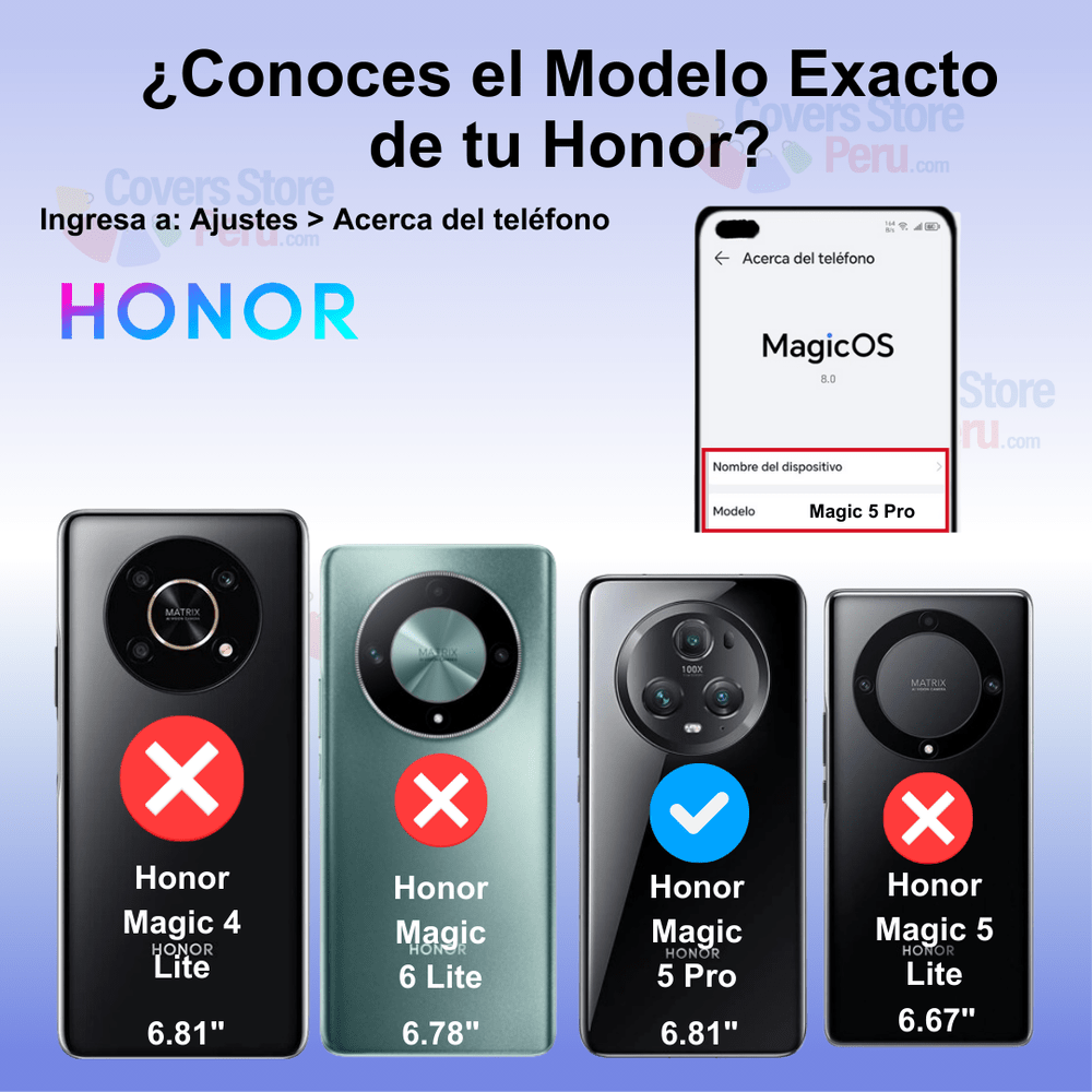 Funda Case de Honor Magic 5 Pro Jelly Pearl Verde Antishock