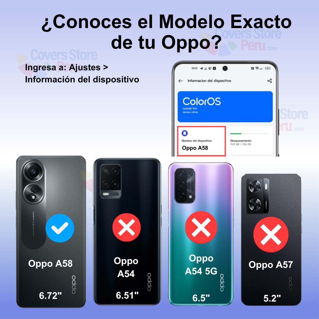 Funda Case para Oppo A58 4G Anillo Metálico Azul