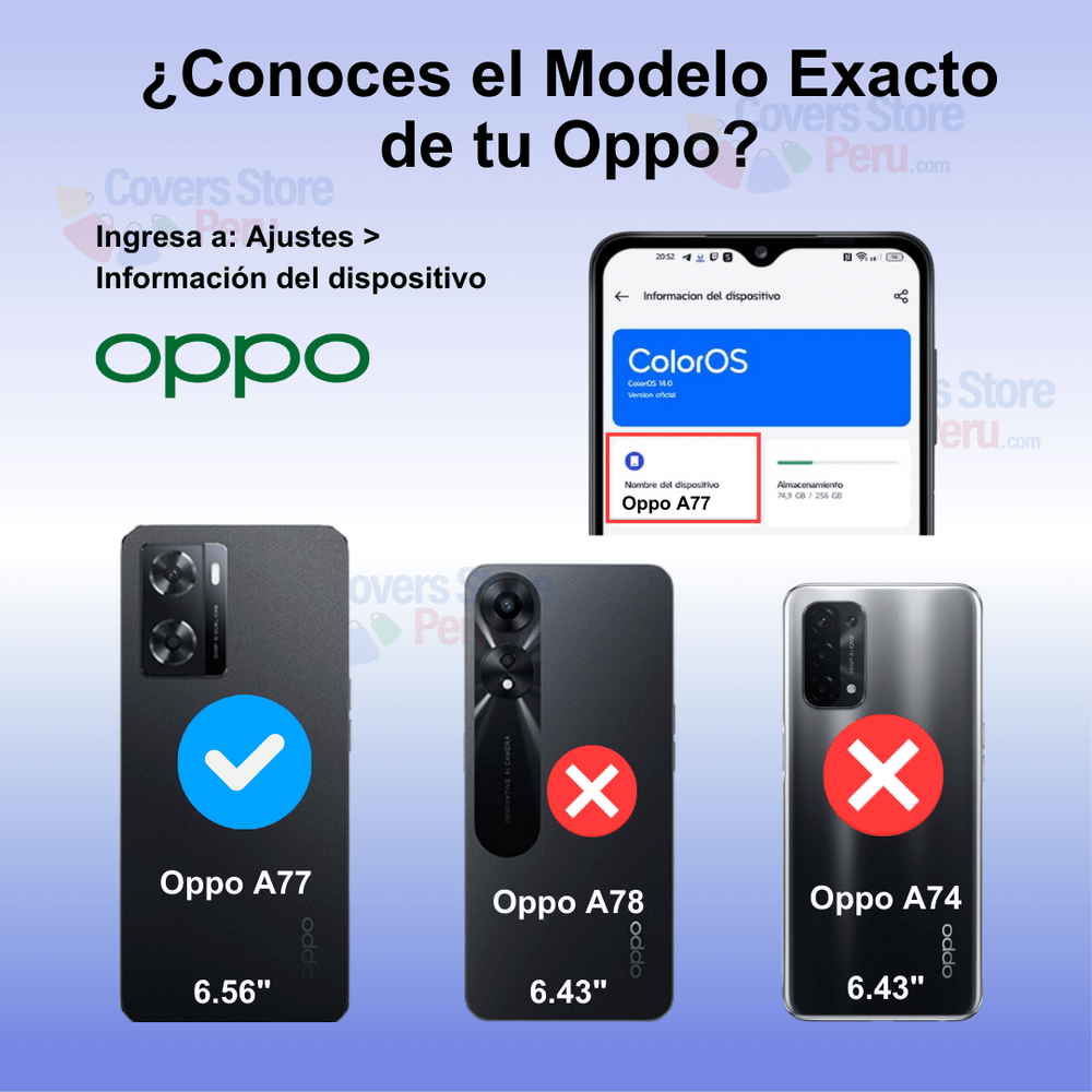 Funda para Oppo A77 Space Original Transparente