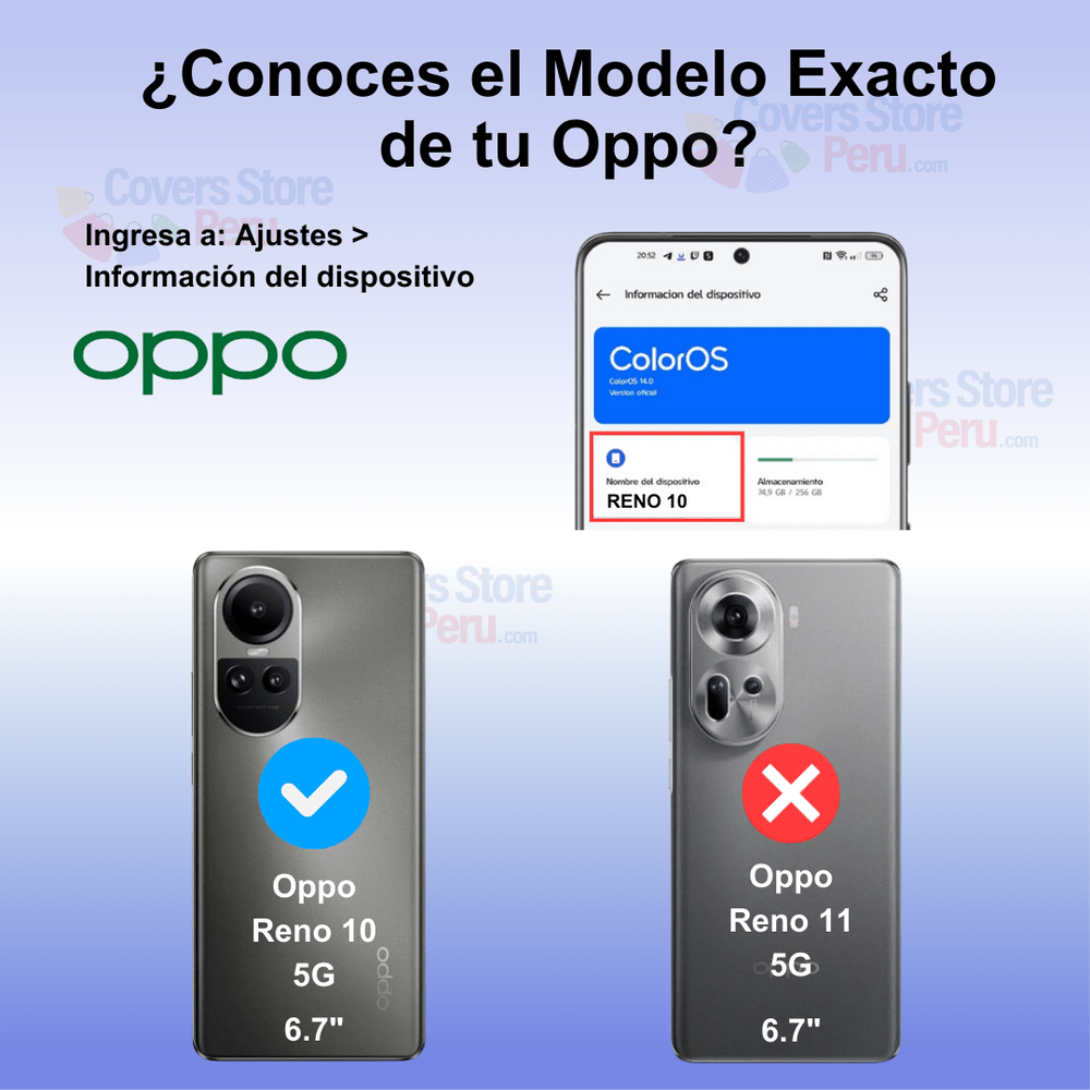 Funda para Oppo Reno 10 Space Original Transparente