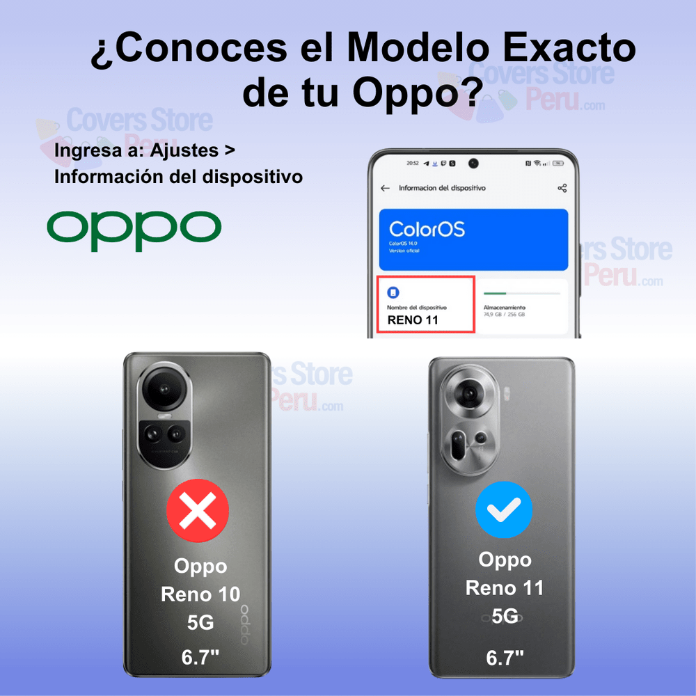 Funda para Oppo Reno 11 Space Original Transparente