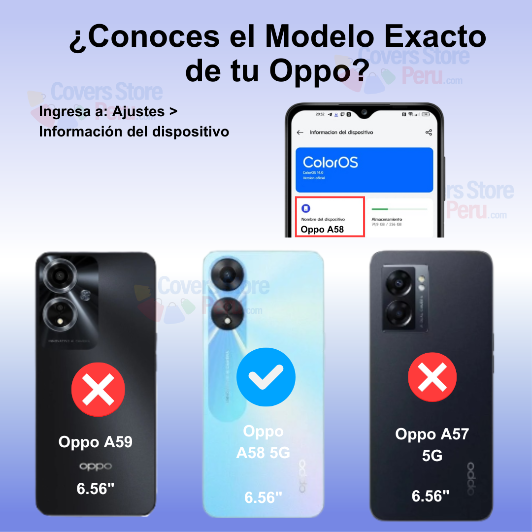 Funda para Oppo A58 5G Space Original Transparente