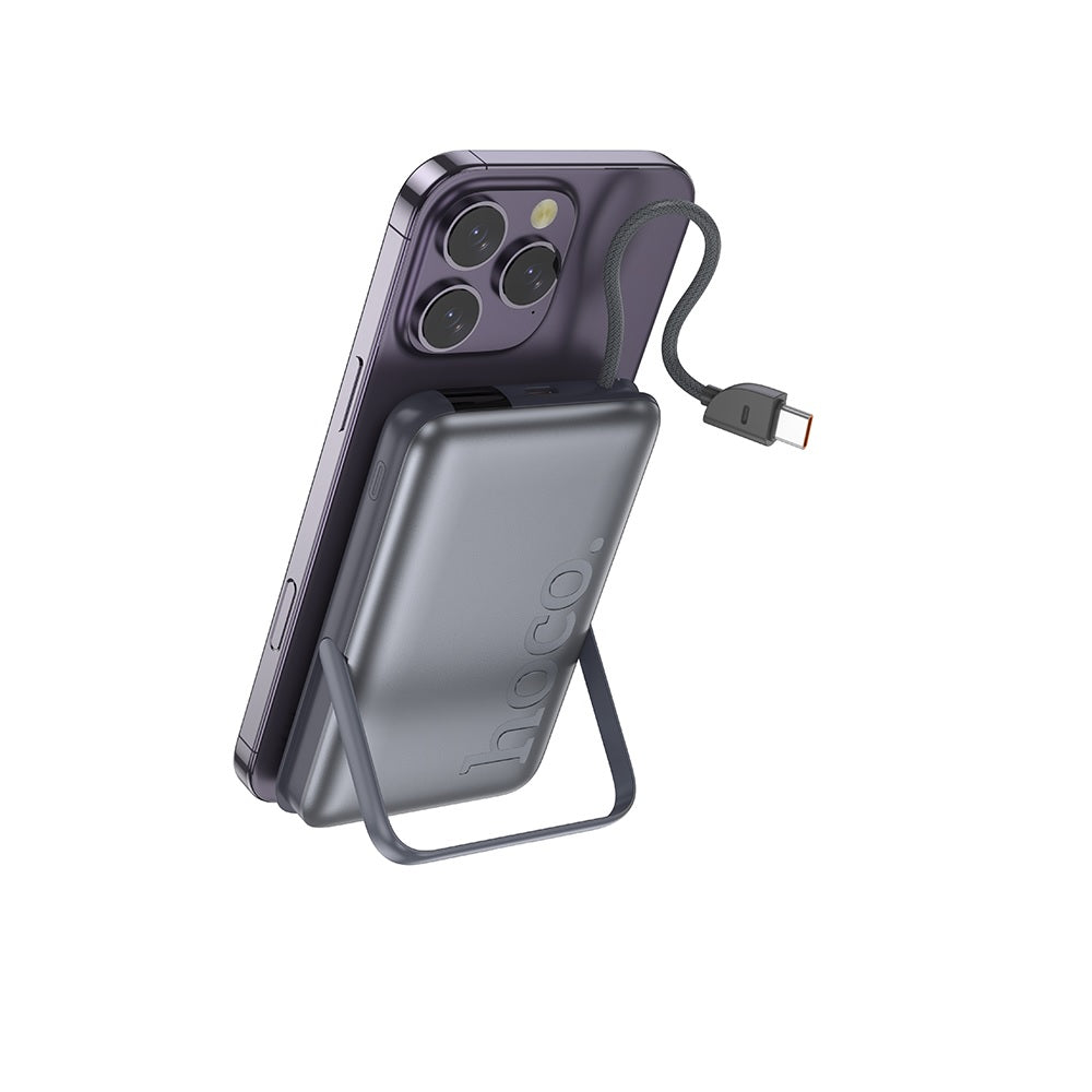 Power Bank Magsafe Soporte 10000mAh Hoco Q43 PD20WGris