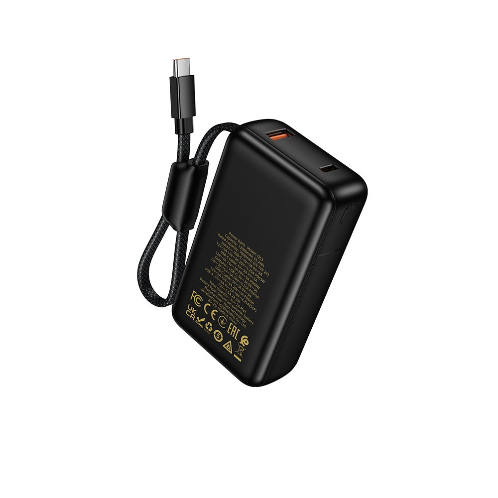 Power Bank 12000mAh Hoco Q53 PD65W Carga Rapida Negro