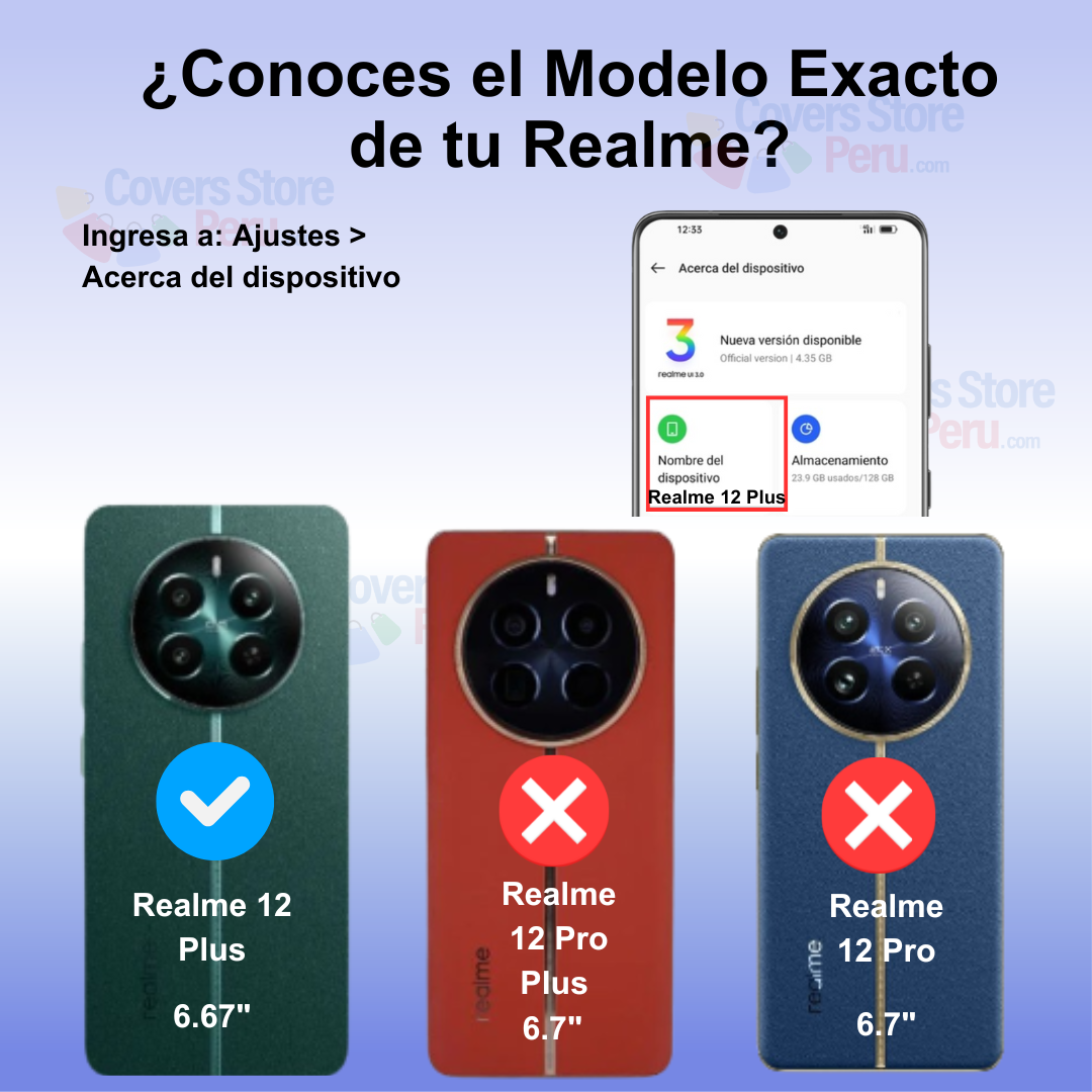 Funda para Realme 12 Plus Ahumado con Anillo Rojo