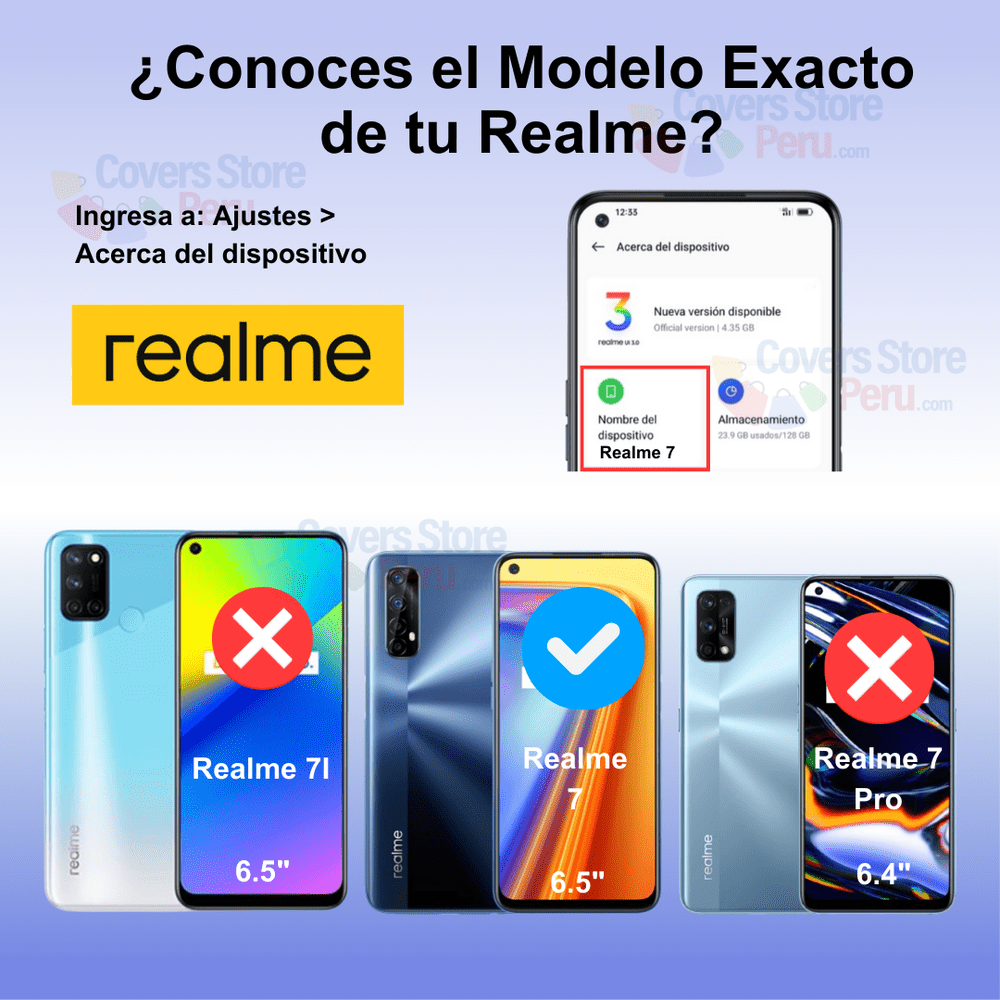 Mica para Realme 7 Protector de pantalla 21D Antishock