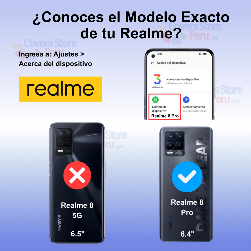 Funda para Realme 8 Pro TPU 100% Transparente Antishock