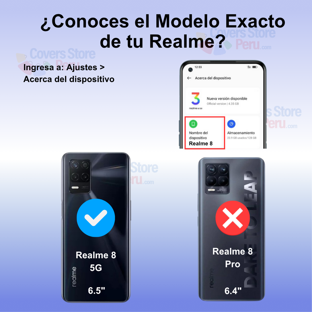 Funda para Realme 8 5G Ahumado con Anillo Azul Antishock