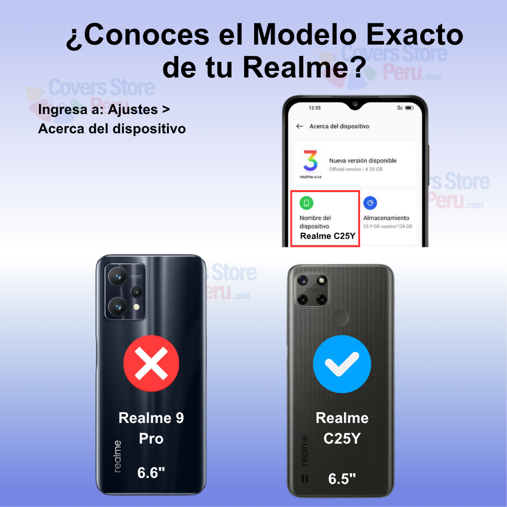 Funda para Realme C25Y Ahumado con Anillo Azul Antishock