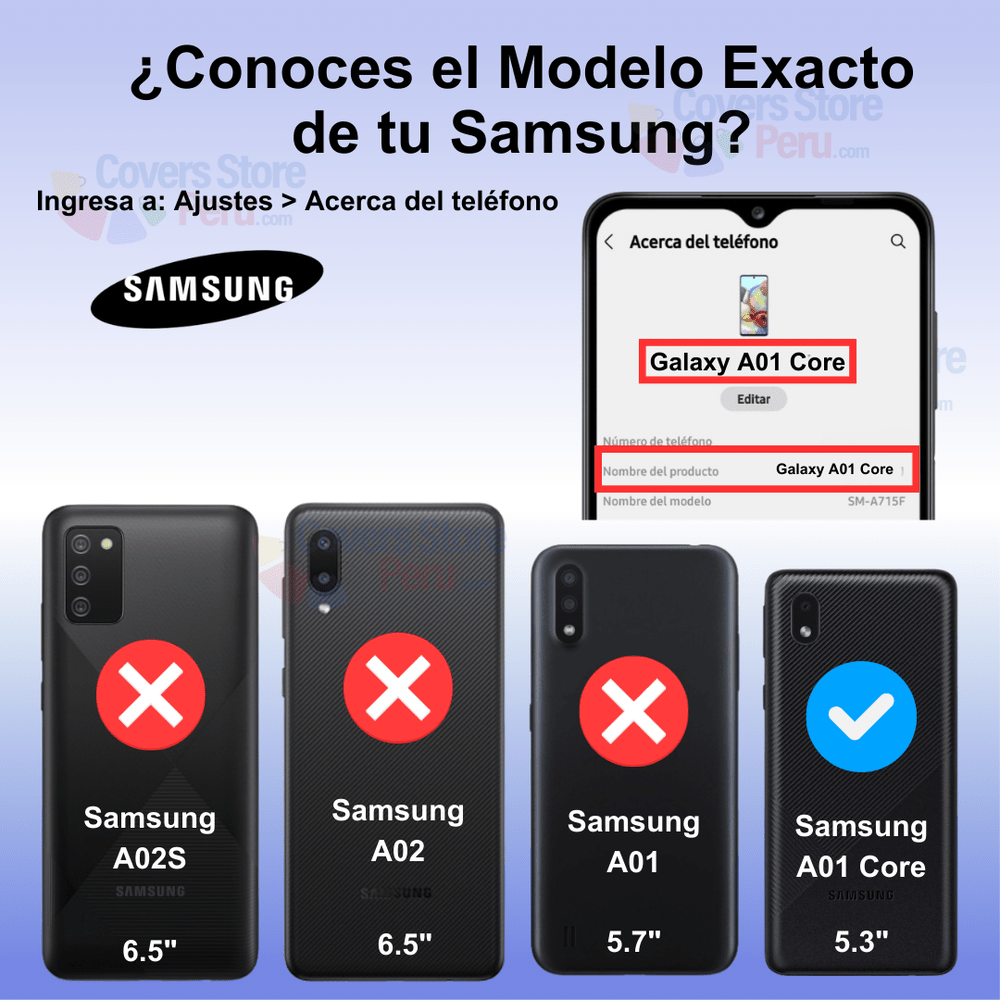 Funda para Samsung A01 Core New Robot Negro + Protector Cam
