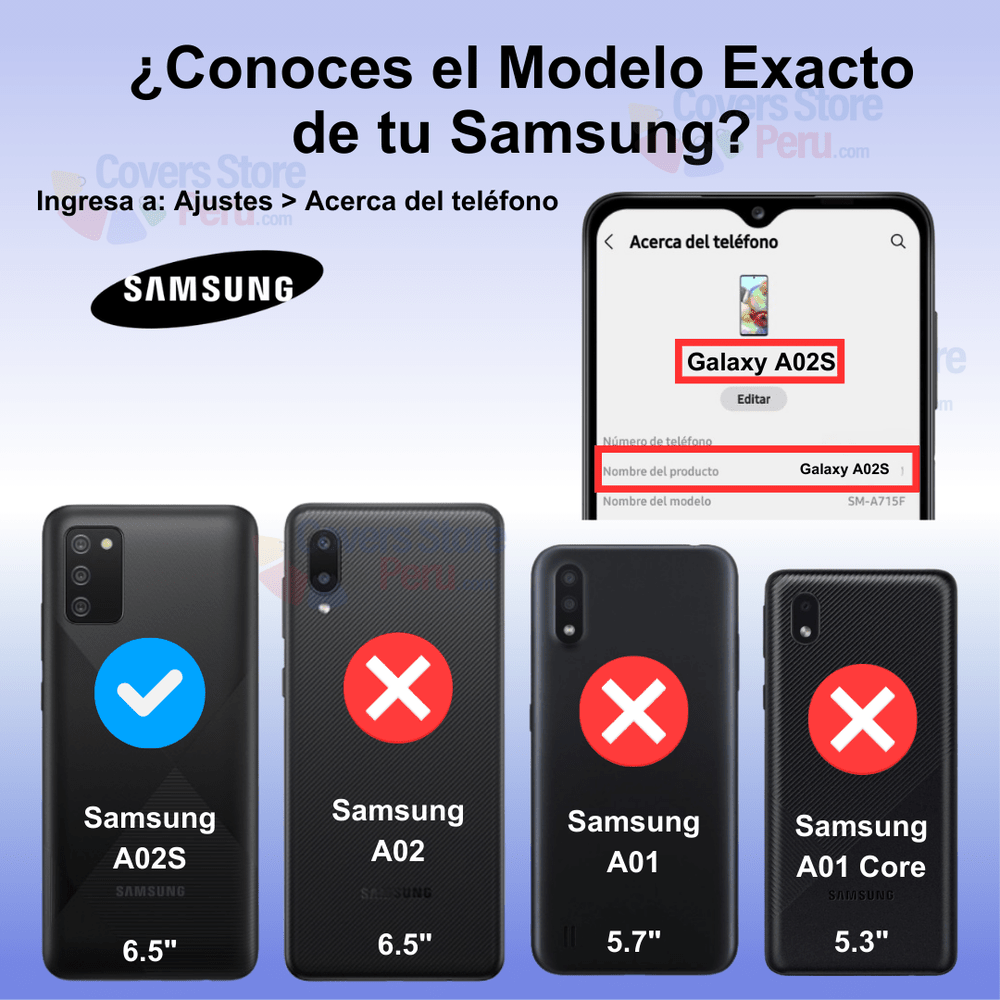 Funda para Samsung A02S New Robot Negro + Protector Cam