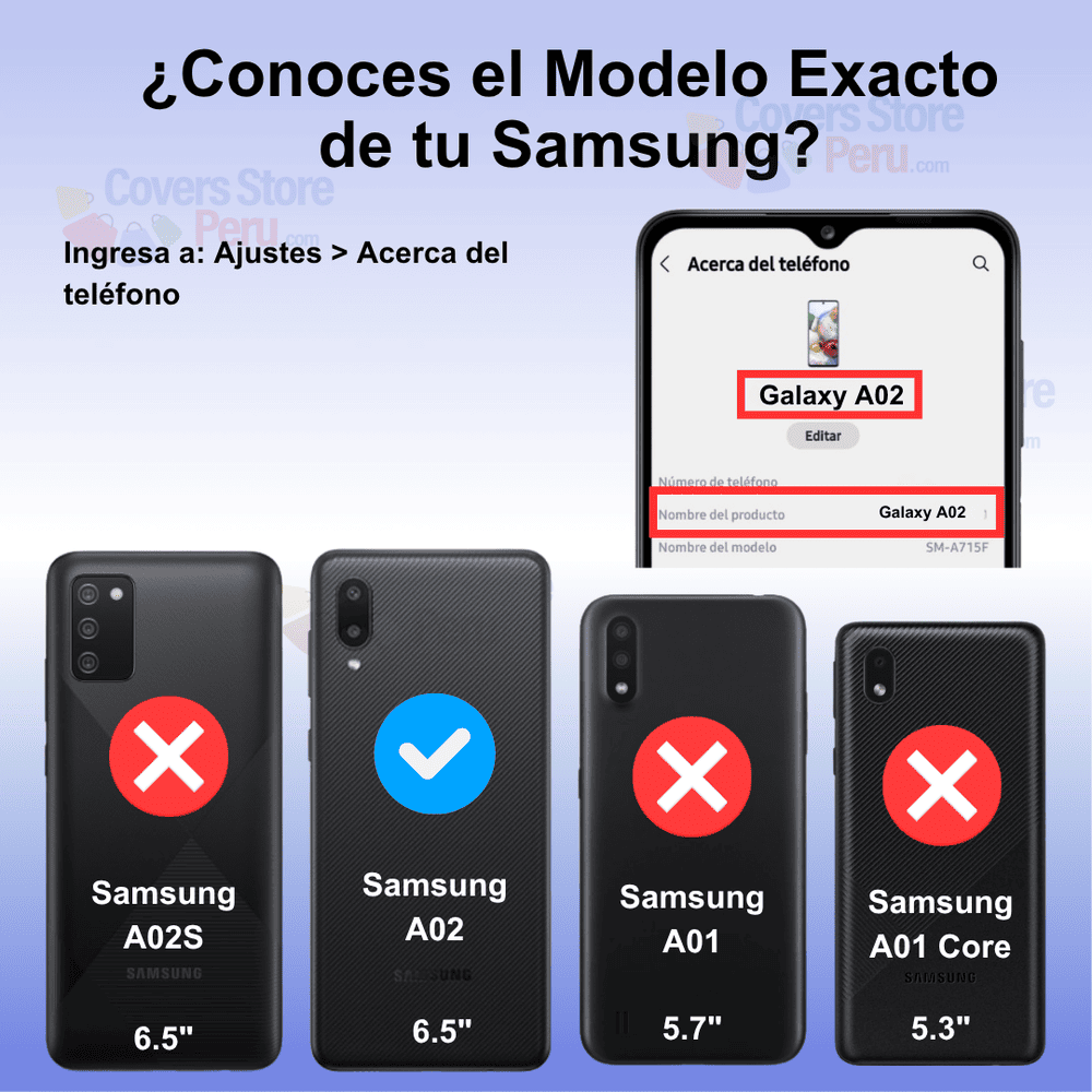 Funda para Samsung A02 Holder Parante + Anillo Azul